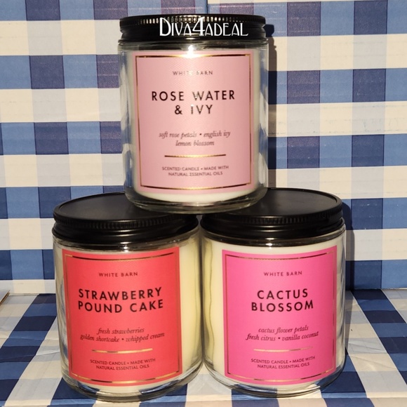 Bath & Body Works Accents 3x Bath Body Works Single Wick Scented